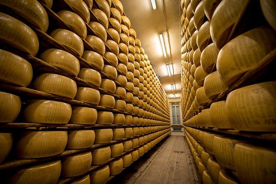 Parmigiano Reggiano cellar