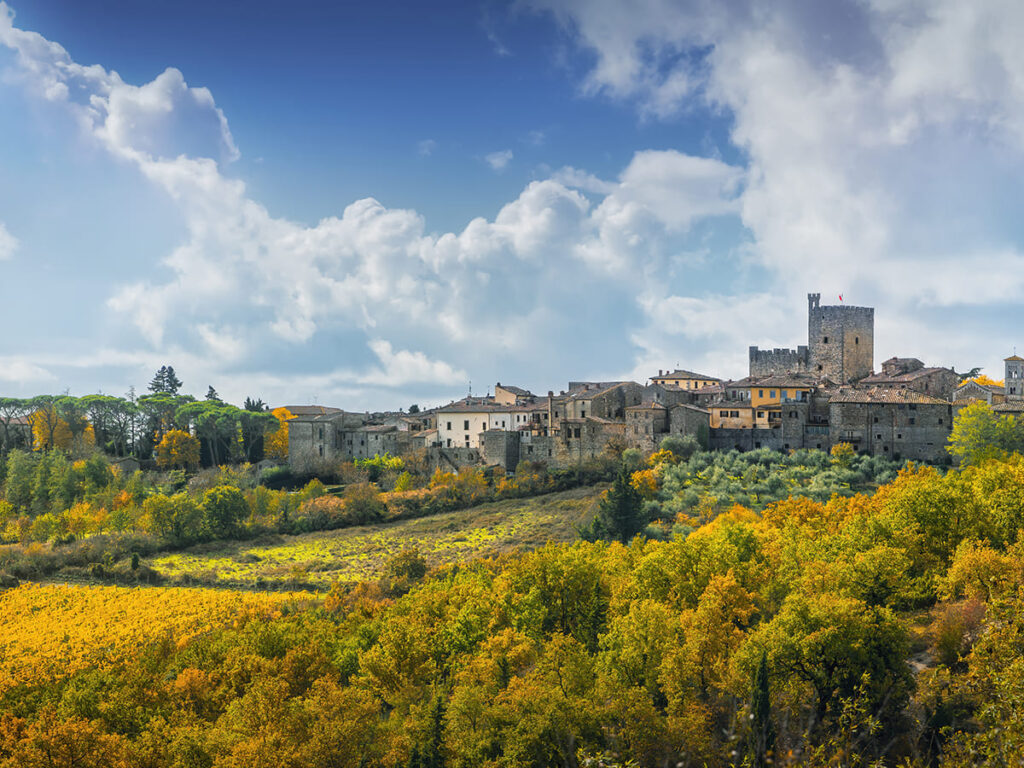 ITS__0008_Castellina in Chianti village and autumn foliage