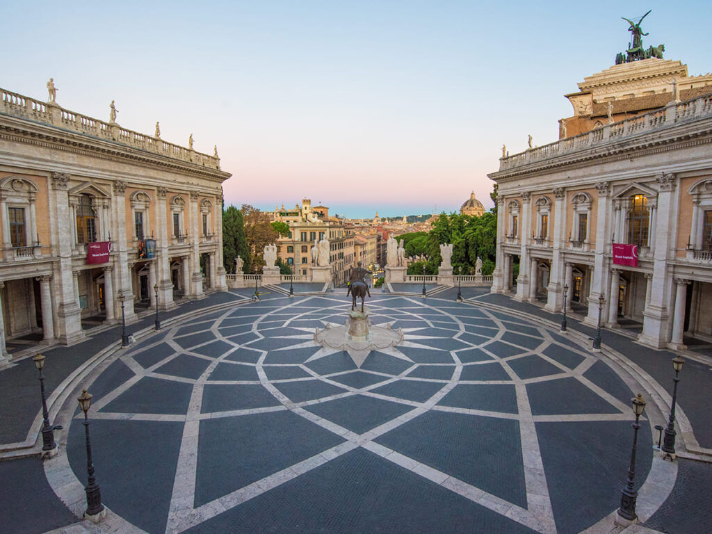 ITS__0002_Rome, Italy - The Piazza del Campidoglio square, headquarters of the mayor of Rome
