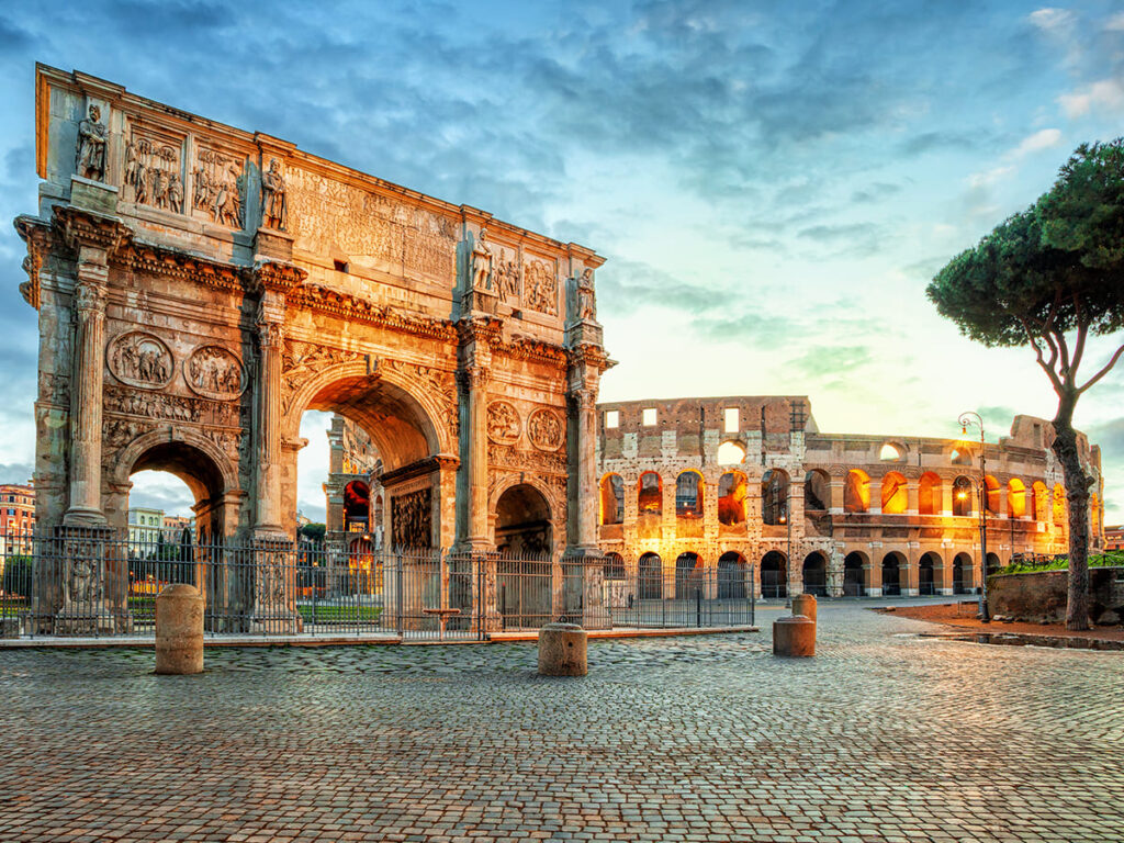 ITS__0011_Arch of Constantine and Colosseum in Rome