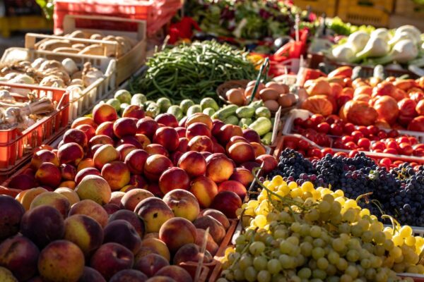 Calabria Fresh Fruits And Vegetables At A Farmers Market In — Culinary tour of Italy by Italy Travel Specialist