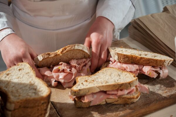 Preparing Appetizing Mortadella Bologna Sandwiches — Culinary tour of Italy by Italy Travel Specialist