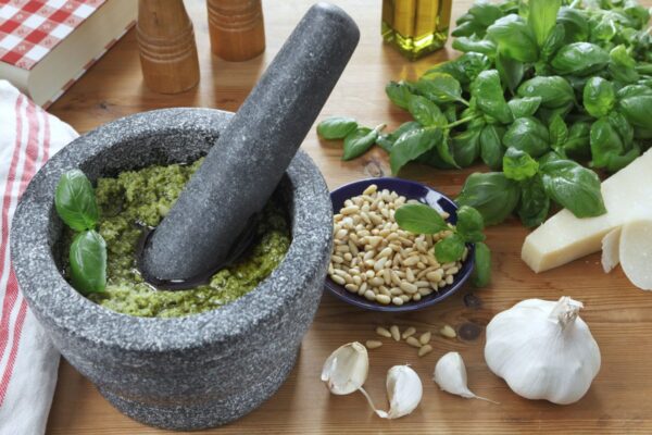 Ricetta Tradizionale Ligure Pesto Fatto In Casa — Culinary tour of Italy by Italy Travel Specialist