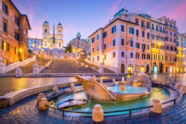 Spanish Steps In The Morning Rome — Gems of Italy luxury tour by Italy Travel Specialist