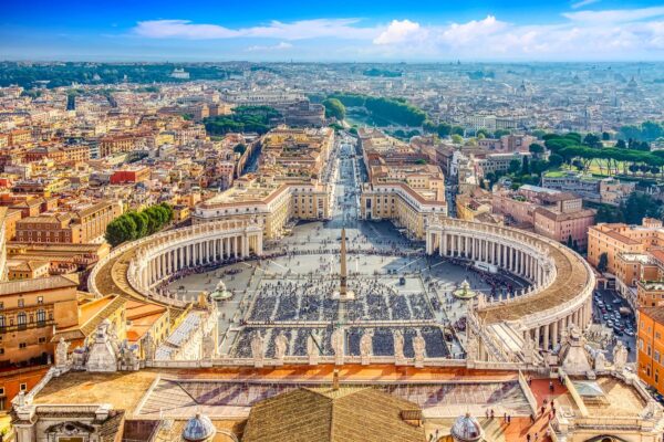 Famous Saint Peter S Square In Vatican And Aerial View Of — Central Italy journey by Italy Travel Specialist