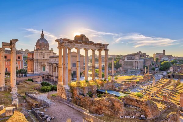 Its 0003 Rome Sunrise City Skyline At Rome Forum — Central Italy journey by Italy Travel Specialist