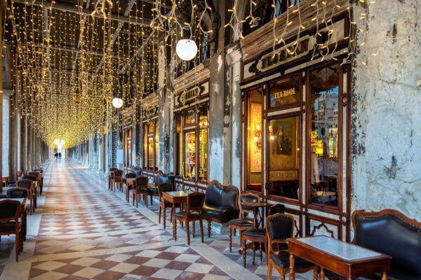 Cafe Florian On The Piazza San Marco Or St Mark S Square In — Northern Italy luxury tour by Italy Travel Specialist