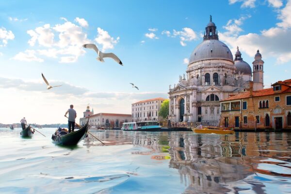 Seagulls And Gondolas On The Grand Canal — Northern Italy luxury tour by Italy Travel Specialist
