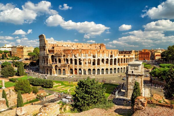 Panorama Of Colosseum Coliseum Rome — Best of Italy tour by Italy Travel Specialist